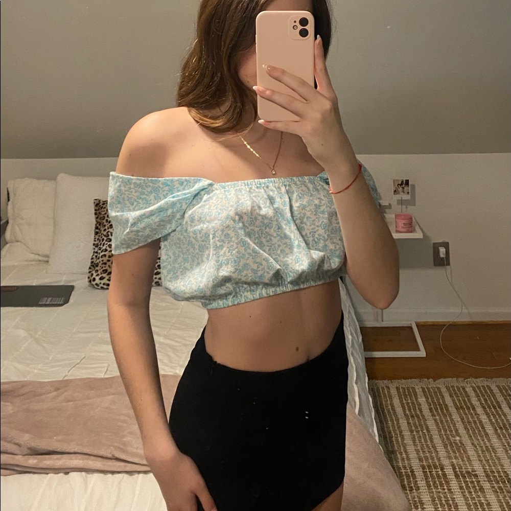 On or off the shoulder summer blouse